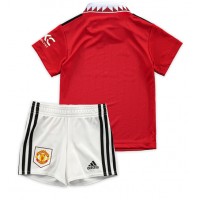 Manchester United Fußballbekleidung Heimtrikot Kinder 2022-23 Kurzarm (+ kurze hosen)